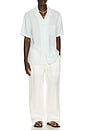 view 3 of 4 Elio Linen Shirt in BAY