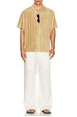 view 3 of 4 Ted Stripe Terry Shirt in KELP