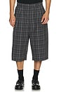 view 4 of 5 XL Goliath Shorts in Black Check