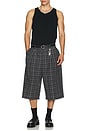 view 5 of 5 XL Goliath Shorts in Black Check