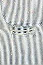 view 6 of 6 Distressed Pinstripe Carpenter Jorts in Blue