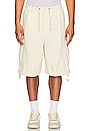 view 4 of 4 Parachute Cargo Shorts in Ecru