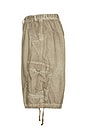 view 3 of 4 Oil Wash Parachute Shorts in Stone