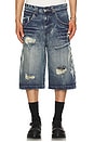 view 5 of 6 Blade Colossus Jorts in Vintage Blue