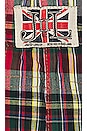 view 3 of 3 Multi Tartan Boxer Short in Red in Multi Check