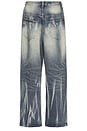 view 2 of 4 Super Bleached Scuff XL Colossus Jeans in Blue