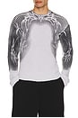 view 1 of 1 Tattoo Spray Knit Sweater in Grey