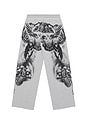 view 1 of 6 Gothic Printed Joggers in Grey