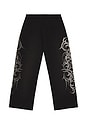 view 2 of 5 Tattoo Monster Jogger in Washed Black