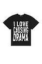 view 1 of 3 Drama Slogan Tee in Black