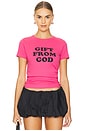 view 1 of 4 Gift From God Tee in Pink