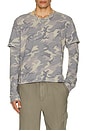 view 3 of 4 Double Layer Mist Long Sleeve Tee in Camo