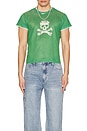 view 3 of 3 Green Skull And Cross Bones T-Shirt in Green