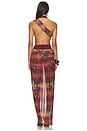 view 4 of 4 Asymmetric Draped Maxi Dress in Multi