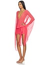 view 3 of 4 Aria Mesh Mini Dress in Coral