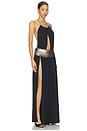 view 2 of 4 Beaded Belt Maxi Dress in Black