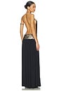 view 3 of 4 Beaded Belt Maxi Dress in Black