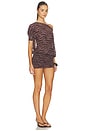 view 2 of 4 ROBE FLOCKED OPHIDIAN MINI in Zebra