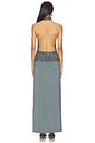 view 3 of 5 Beaded Halterneck Maxi Dress in Blue