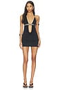 view 1 of 3 Anora Cut Out Mini Dress in Black