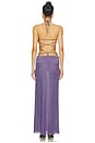 view 3 of 4 VESTIDO TRIM DETAIL LACE UP MAXI in Purple