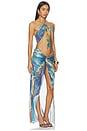 view 2 of 4 Halterneck Maxi Dress With Agate Crystals in Multi