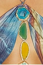 view 4 of 4 Halterneck Maxi Dress With Agate Crystals in Multi