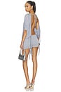 view 3 of 4 Ophidian Fringe Jersey Mini Dress in Grey Marl