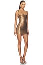 view 3 of 5 VESTIDO LACE UP BANDAGE in Bronze