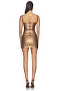 view 4 of 5 VESTIDO LACE UP BANDAGE in Bronze