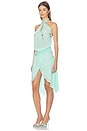view 2 of 4 Mirror Sequin Draped Dress in Blue