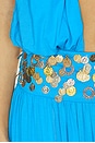 view 4 of 4 Plunge Coin Maxi Dress in Blue