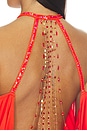 view 4 of 4 ROBE BEADED TROPICAL BATWING  in Orange