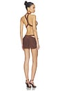 view 4 of 4 6am Cut Out Mini Dress in Cocoa