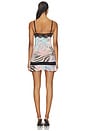 view 4 of 3 VESTIDO PRINTED MINI WITH LACE EDGE  in Multi