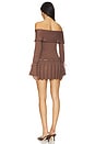 view 3 of 3 Sienna Off The Shoulder Dress in Brown