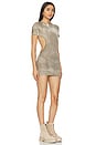 view 3 of 4 Dirty Wash T-shirt Dress in Distressed Grey