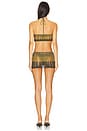 view 4 of 4 Halter Stripe Knit Dress in Brown