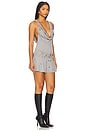 view 3 of 4 Marl Eyelet Hooded Dress in Grey