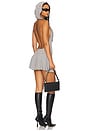 view 4 of 4 Marl Eyelet Hooded Dress in Grey