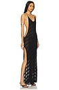 view 1 of 4 Stripe Knit Maxi Dress in Black