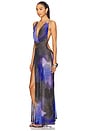view 3 of 4 Sedona Blue Floral Maxi Dress in Purple