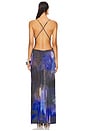 view 4 of 4 Sedona Blue Floral Maxi Dress in Purple