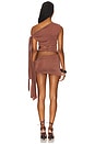 view 4 of 4 Mena Knotted Mini Dress in Brown