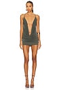 view 1 of 3 Draped Cupro Dress in Grey