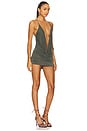 view 2 of 3 Draped Cupro Dress in Grey