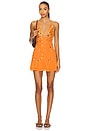view 1 of 4 Layered Button Mini Dress in Orange