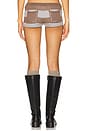 view 4 of 6 Stripe Knitted Hot Pant in Grey