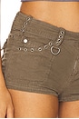 view 6 of 6 Cargo Mini Short in Khaki