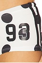view 6 of 6 Polka Dot Football Short in Black & White